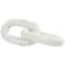 9" White Marble Geometric 2 Link Chain Sculpture Décor